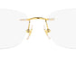 Ray-Ban Optical Pillow Gold Frame