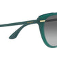 Vogue Eyewear Women's Green Cat Eye Sunglasses