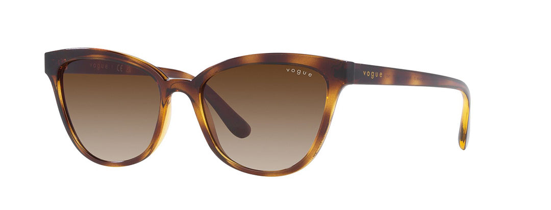 Vogue Eyewear Female Havana Gradient Sunglasses