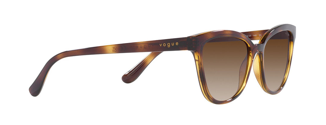 Vogue Eyewear Female Havana Gradient Sunglasses