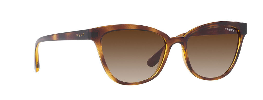 Vogue Eyewear Female Havana Gradient Sunglasses