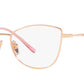 Vogue Eyewear Female Gold Cat Eye Spectacles