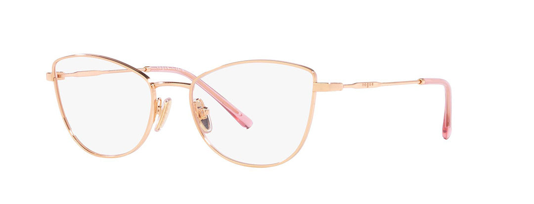 Vogue Eyewear Female Gold Cat Eye Spectacles