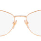 Vogue Eyewear Female Gold Cat Eye Spectacles