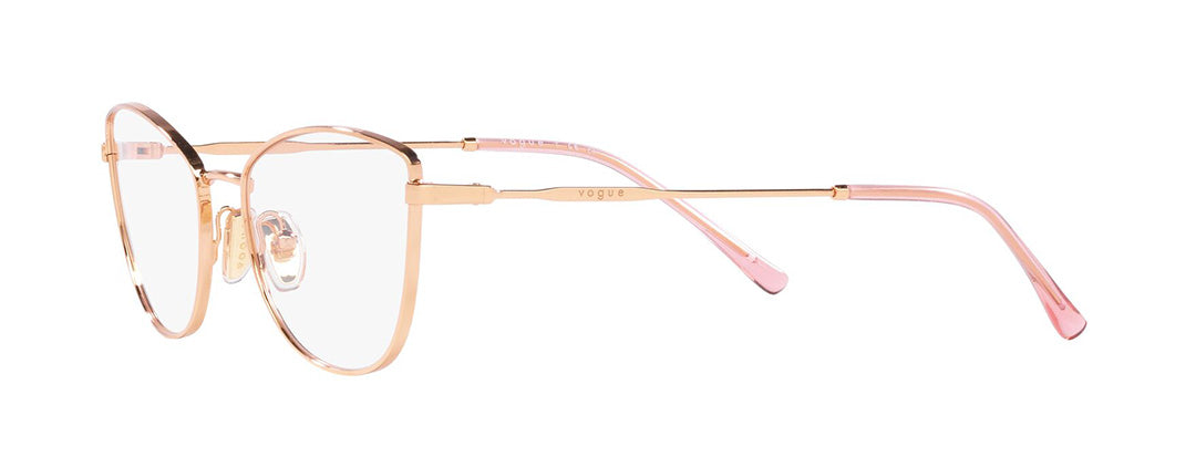 Vogue Eyewear Female Gold Cat Eye Spectacles