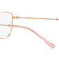 Vogue Eyewear Female Gold Cat Eye Spectacles