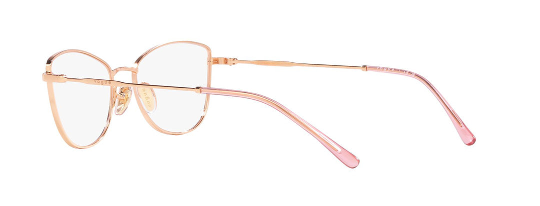 Vogue Eyewear Female Gold Cat Eye Spectacles