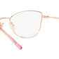 Vogue Eyewear Female Gold Cat Eye Spectacles