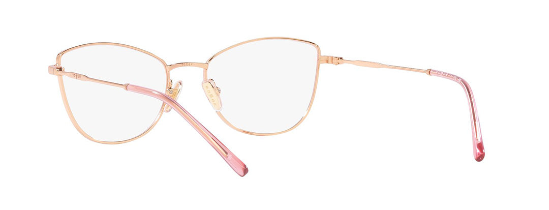 Vogue Eyewear Female Gold Cat Eye Spectacles