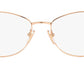 Vogue Eyewear Female Gold Cat Eye Spectacles