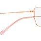 Vogue Eyewear Female Gold Cat Eye Spectacles