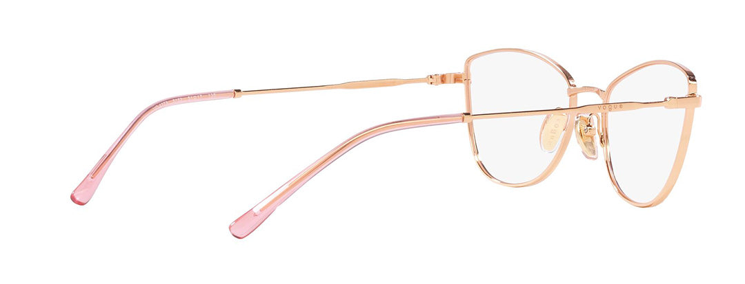 Vogue Eyewear Female Gold Cat Eye Spectacles