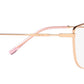 Vogue Eyewear Female Gold Cat Eye Spectacles