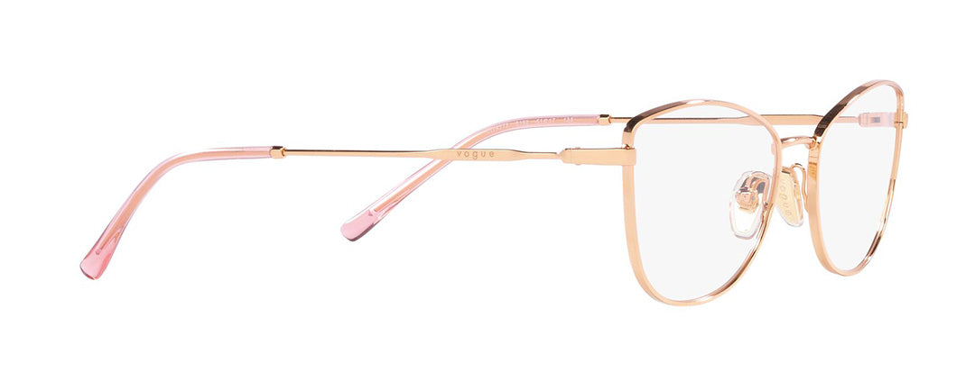 Vogue Eyewear Female Gold Cat Eye Spectacles