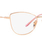 Vogue Eyewear Female Gold Cat Eye Spectacles