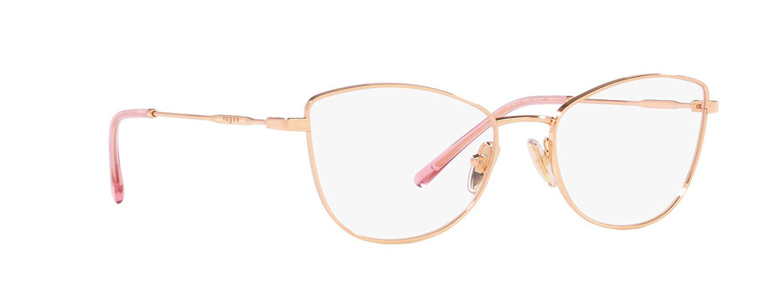 Vogue Eyewear Female Gold Cat Eye Spectacles