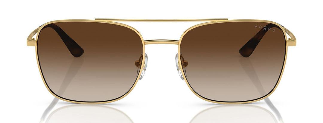 Vogue Eyewear Men's Gold Rectangle Sunglasses