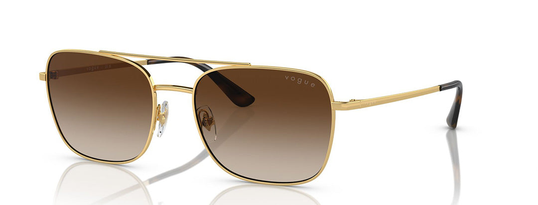 Vogue Eyewear Men's Gold Rectangle Sunglasses