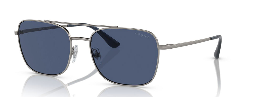 Vogue Eyewear Men's Gunmetal Rectangle Sunglasses