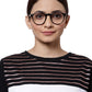 YourSpex Black Unisex Wayfarer Glasses Frames for Female