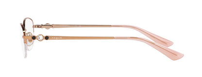 Vogue Eyewear Women's Gold Oval Spectacles