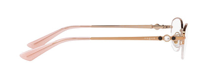 Vogue Eyewear Women's Gold Oval Spectacles