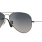 UV400 RAY-BAN ICONS METAL AVIATOR MEN BLACK SUNGLASSES