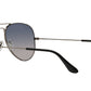 UV400 RAY-BAN ICONS METAL AVIATOR MEN BLACK SUNGLASSES