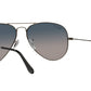 UV400 RAY-BAN ICONS METAL AVIATOR MEN BLACK SUNGLASSES