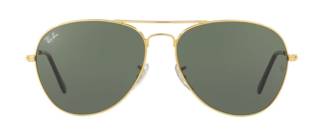 Ray-Ban Sun Pilot Gold Frame Green Lens UV Protected