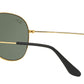 Ray-Ban Sun Pilot Gold Frame Green Lens UV Protected