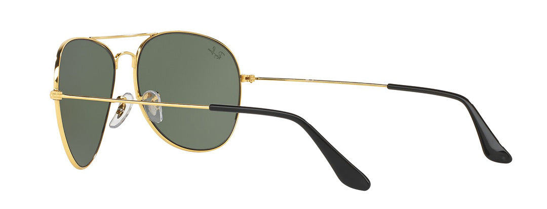 Ray-Ban Sun Pilot Gold Frame Green Lens UV Protected