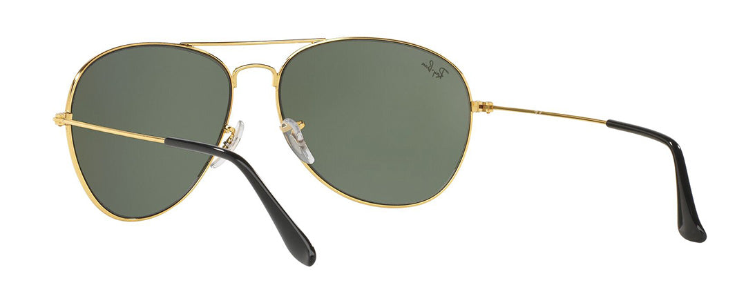 Ray-Ban Sun Pilot Gold Frame Green Lens UV Protected