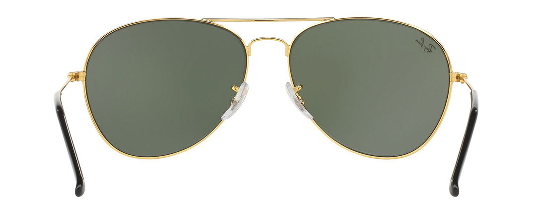 Ray-Ban Sun Pilot Gold Frame Green Lens UV Protected