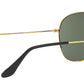 Ray-Ban Sun Pilot Gold Frame Green Lens UV Protected