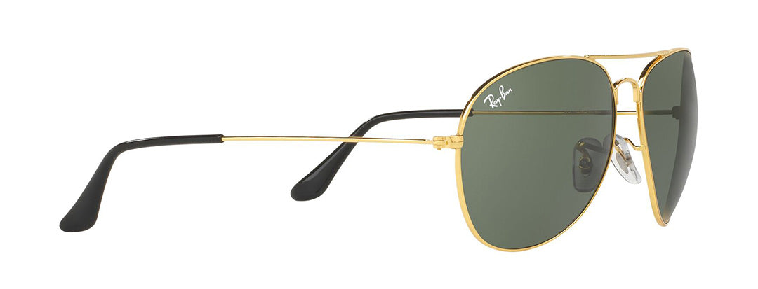 Ray-Ban Sun Pilot Gold Frame Green Lens UV Protected