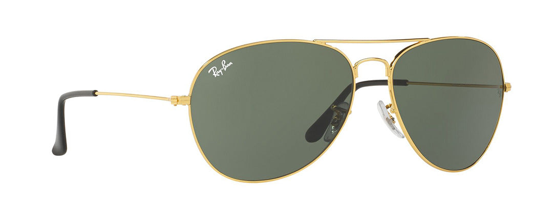 Ray-Ban Sun Pilot Gold Frame Green Lens UV Protected