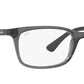 Ray-Ban Unisex Rectangle Grey Spectacle Frames