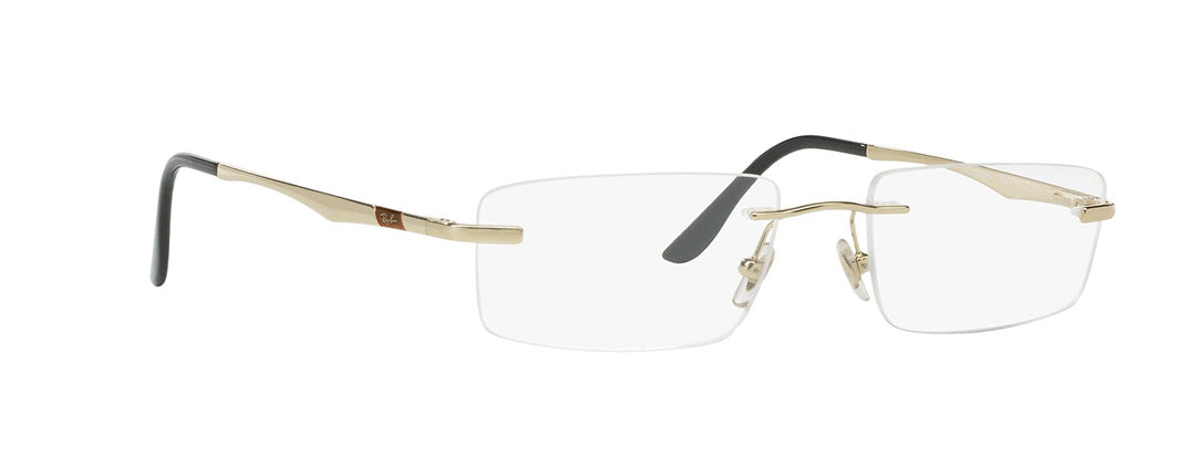 Ray-Ban Optical Rectangle Unisex Gold Frame