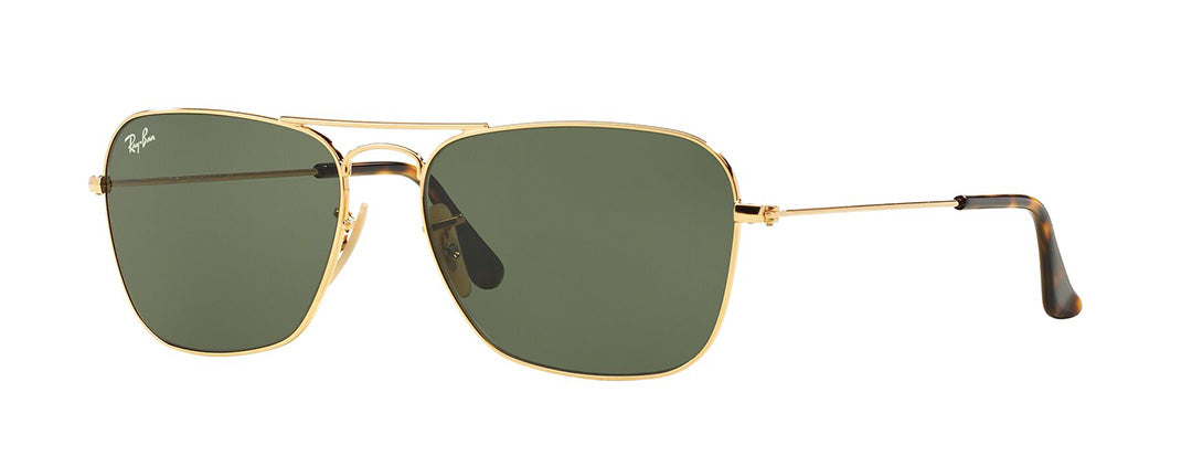 Ray-Ban Gold Square Metal Sunglasses