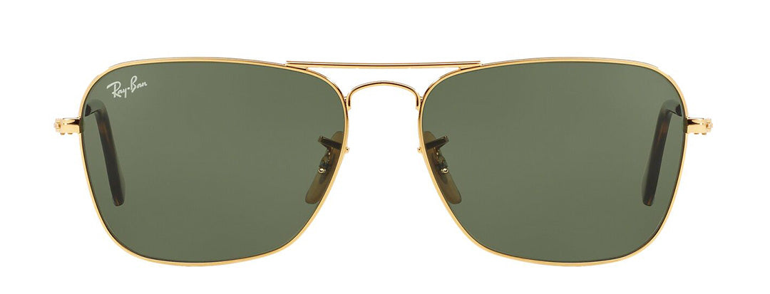 Ray-Ban Gold Square Metal Sunglasses