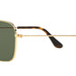 Ray-Ban Gold Square Metal Sunglasses