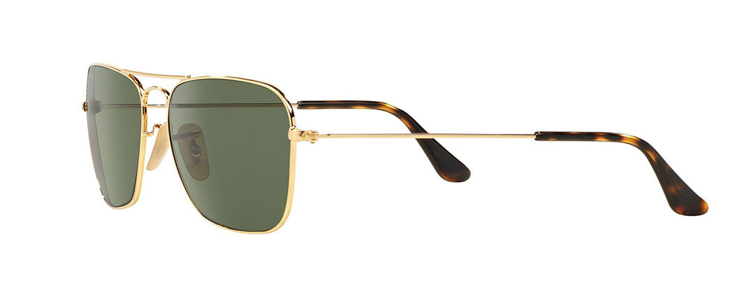 Ray-Ban Gold Square Metal Sunglasses