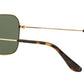 Ray-Ban Gold Square Metal Sunglasses