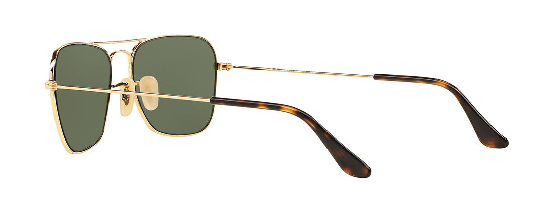 Ray-Ban Gold Square Metal Sunglasses