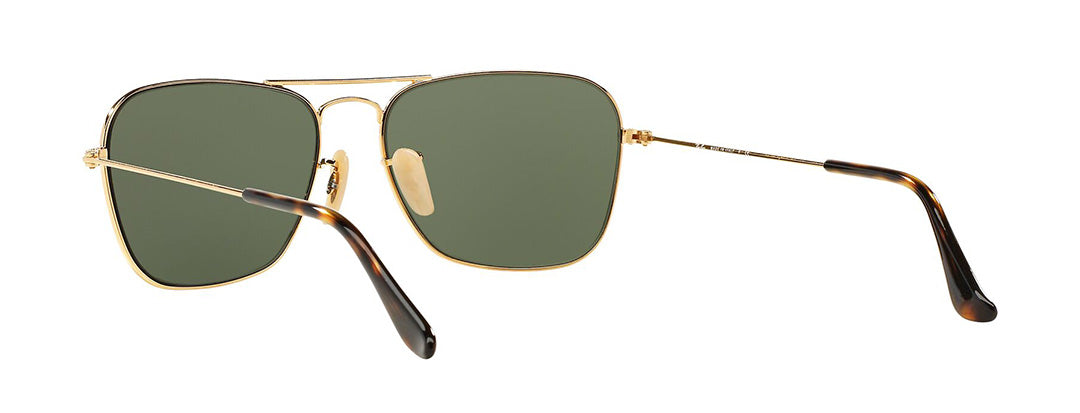 Ray-Ban Gold Square Metal Sunglasses