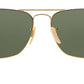 Ray-Ban Gold Square Metal Sunglasses