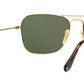 Ray-Ban Gold Square Metal Sunglasses