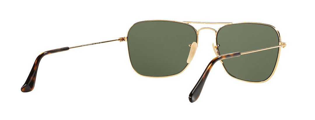 Ray-Ban Gold Square Metal Sunglasses