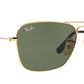 Ray-Ban Gold Square Metal Sunglasses